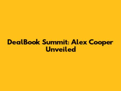 DealBook Summit: Alex Cooper Unveiled