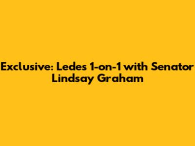 Exclusive: Lede's 1-on-1 with Senator Lindsay Graham