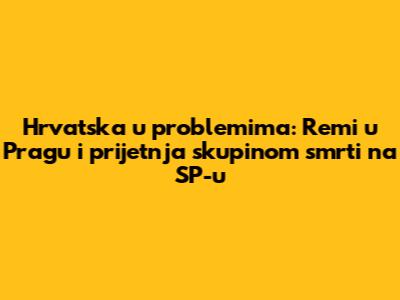 Hrvatska u problemima: Remi u Pragu i prijetnja 'skupinom smrti' na SP-u