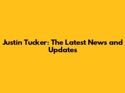 Justin Tucker: The Latest News and Updates