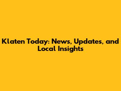 Klaten Today: News, Updates, and Local Insights