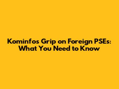 Kominfo's Grip on Foreign PSEs: What You Need to Know