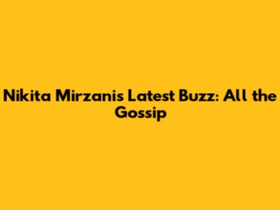 Nikita Mirzani's Latest Buzz: All the Gossip