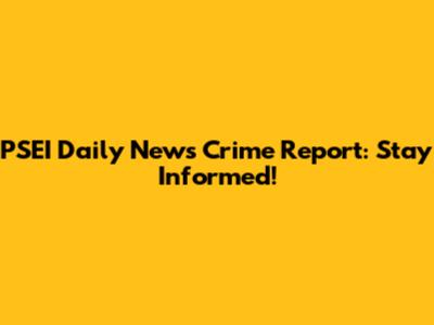 PSEI Daily News Crime Report: Stay Informed!