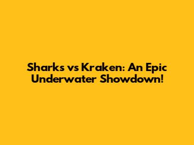 Sharks vs Kraken: An Epic Underwater Showdown!
