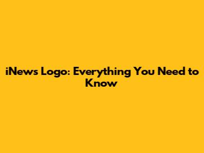iNews Logo: Everything You Need to Know